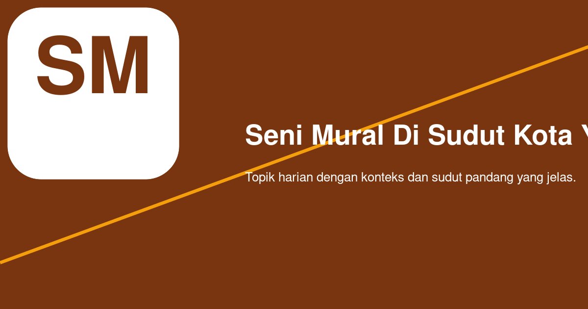 Mural di Sudut Kota Yogyakarta dan Cara Anak Muda Membaca Ruang